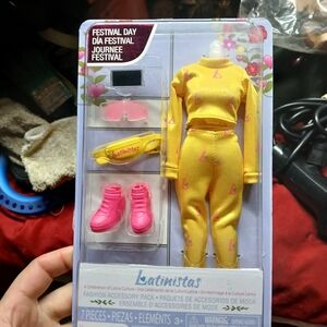 Festival Day Fashion Doll Accessory Set - Yellow
